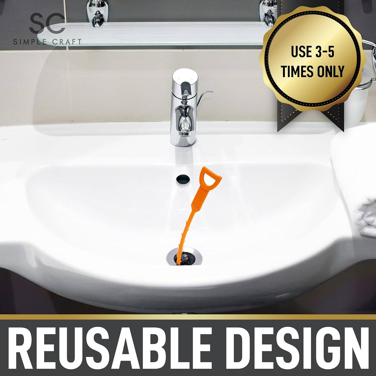 SC SIMPLE CRAFT

USE 3-5 TIMES ONLY

REUSABLE DESIGN