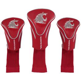 Team Golf - Washington State Cougars 3-Pack Contour Golf Club Head Covers - Multicolor