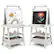 Front. Costway - Kids Art Easel Double Sided Chalkboard Magnetic Whiteboard with Storage Tray White - White.