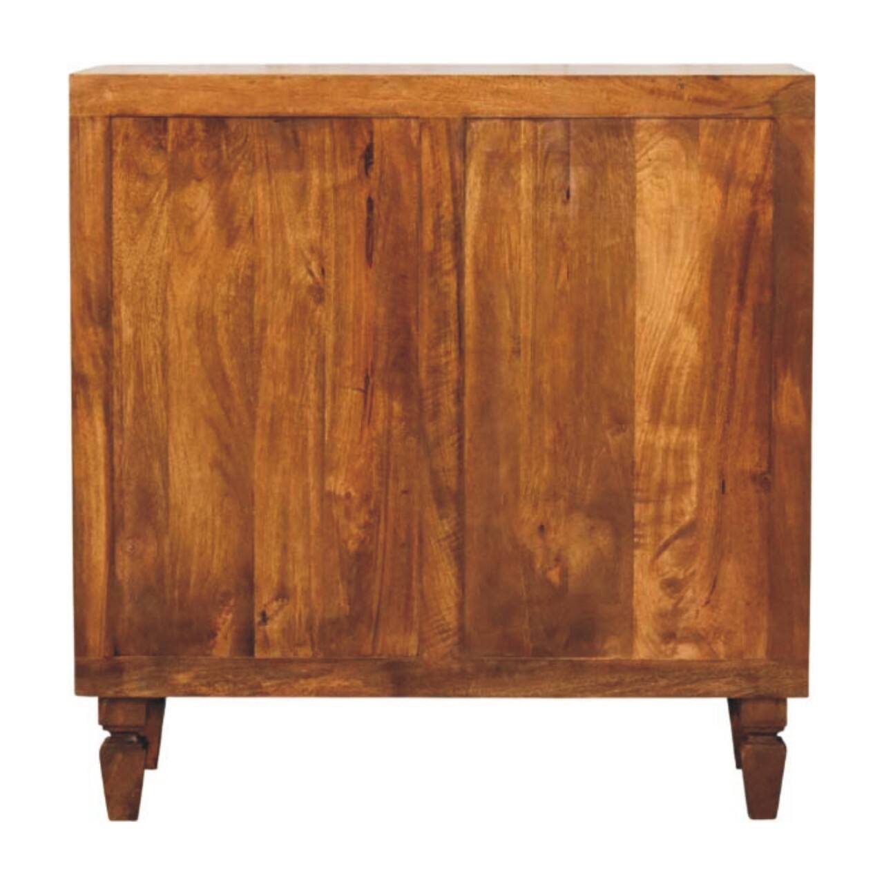 Alt View 5. Artisan Furniture - Artisan Furniture Solid Wood Cadiz Carved Cabinet - Brown.