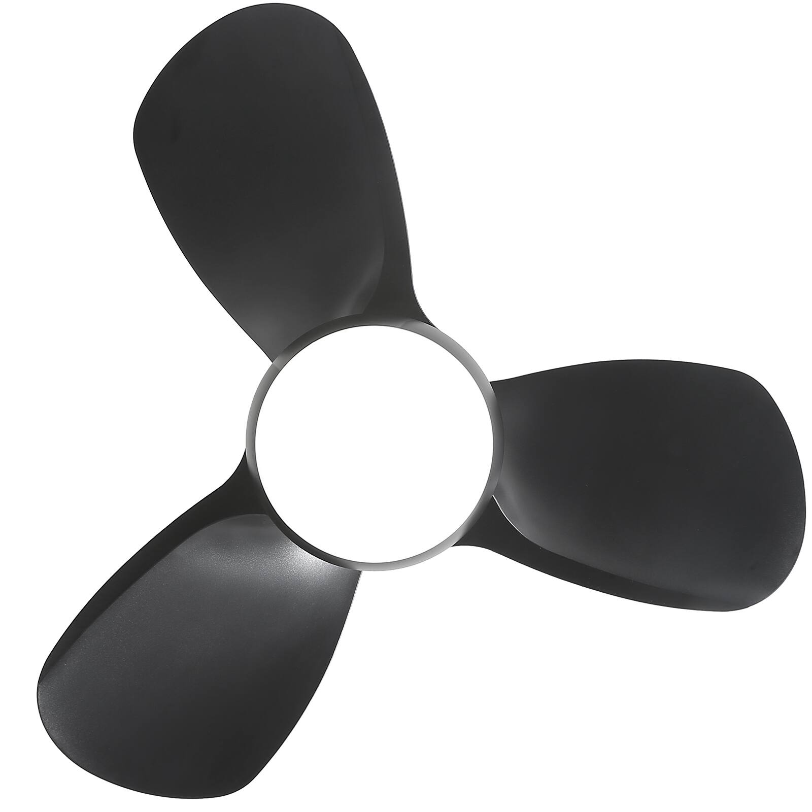 Alt View 4. Sofucor - 23'' Low Profile Ceiling Fans with Lights and Remote 3 Reversible ABS Blades 6 Speeds for Bedroom Kids Room Dining Room - Black.