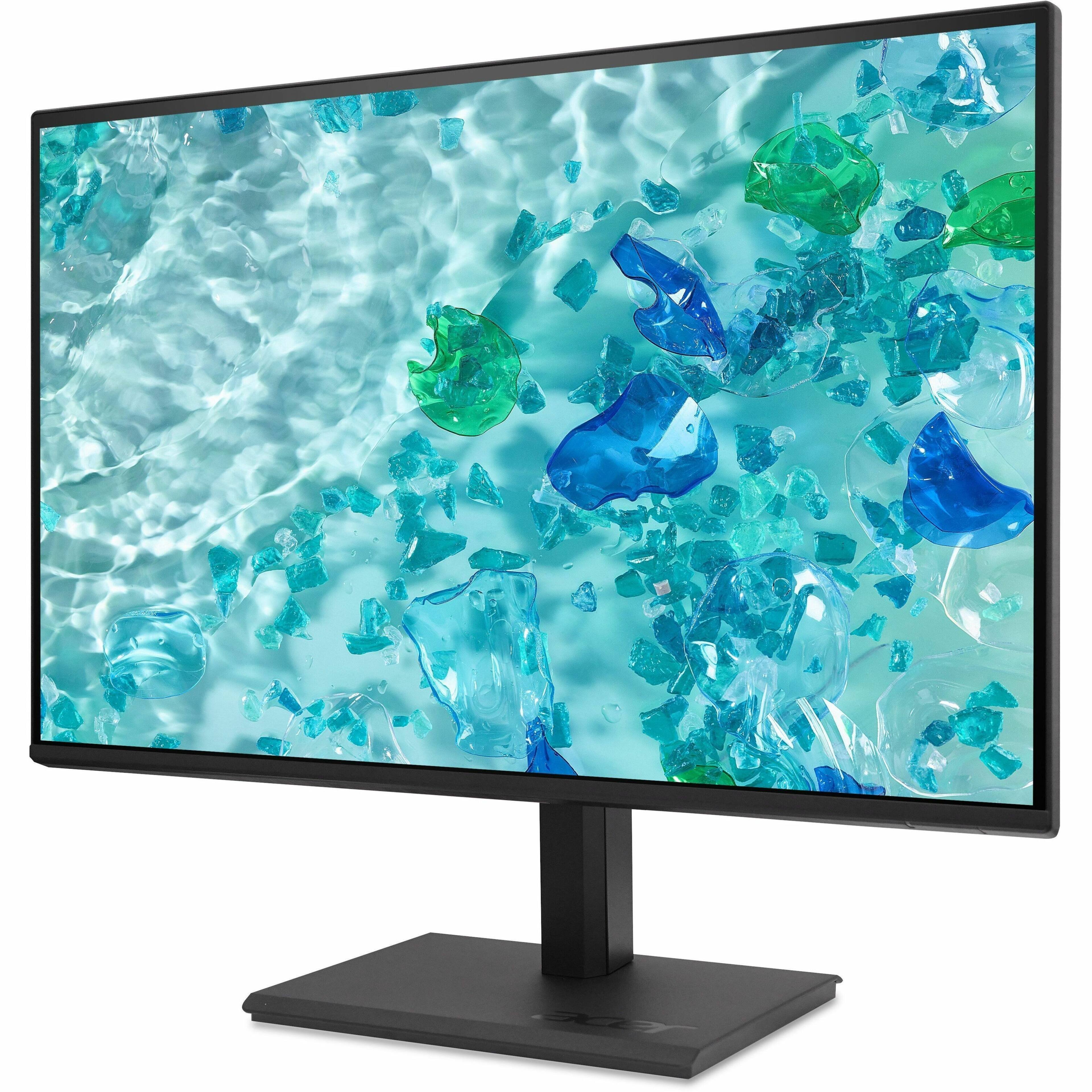Left. Acer - Vero 23.8" IPS LED FHD 120Hz Monitor (VGA, HDMI) - Black.