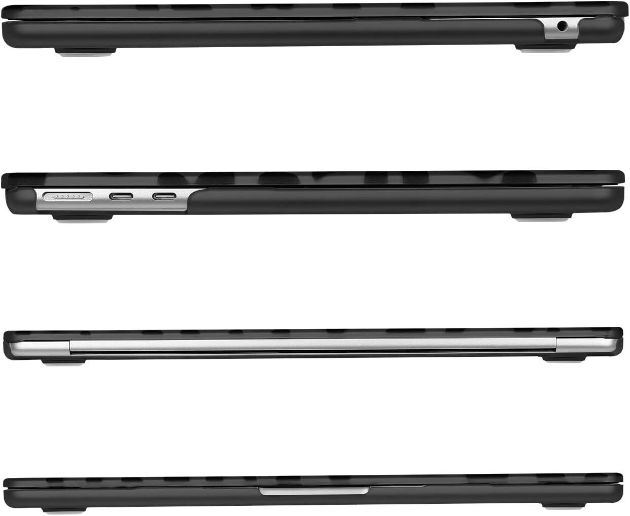 Alt View 2. mosiso - For MacBook Air 13 inch Case 2026-2022 M5 A3449 M4 A3240 M3 A3113 M2 A2681, Pattern Case&Keyboard Cover&Screen Film - H410.