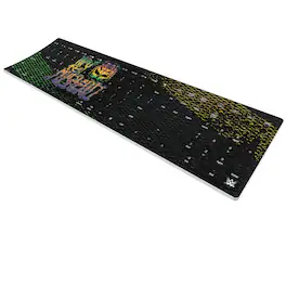Keyscaper - WWE Steel Curved Wireless Keyboard - Rey Mysterio