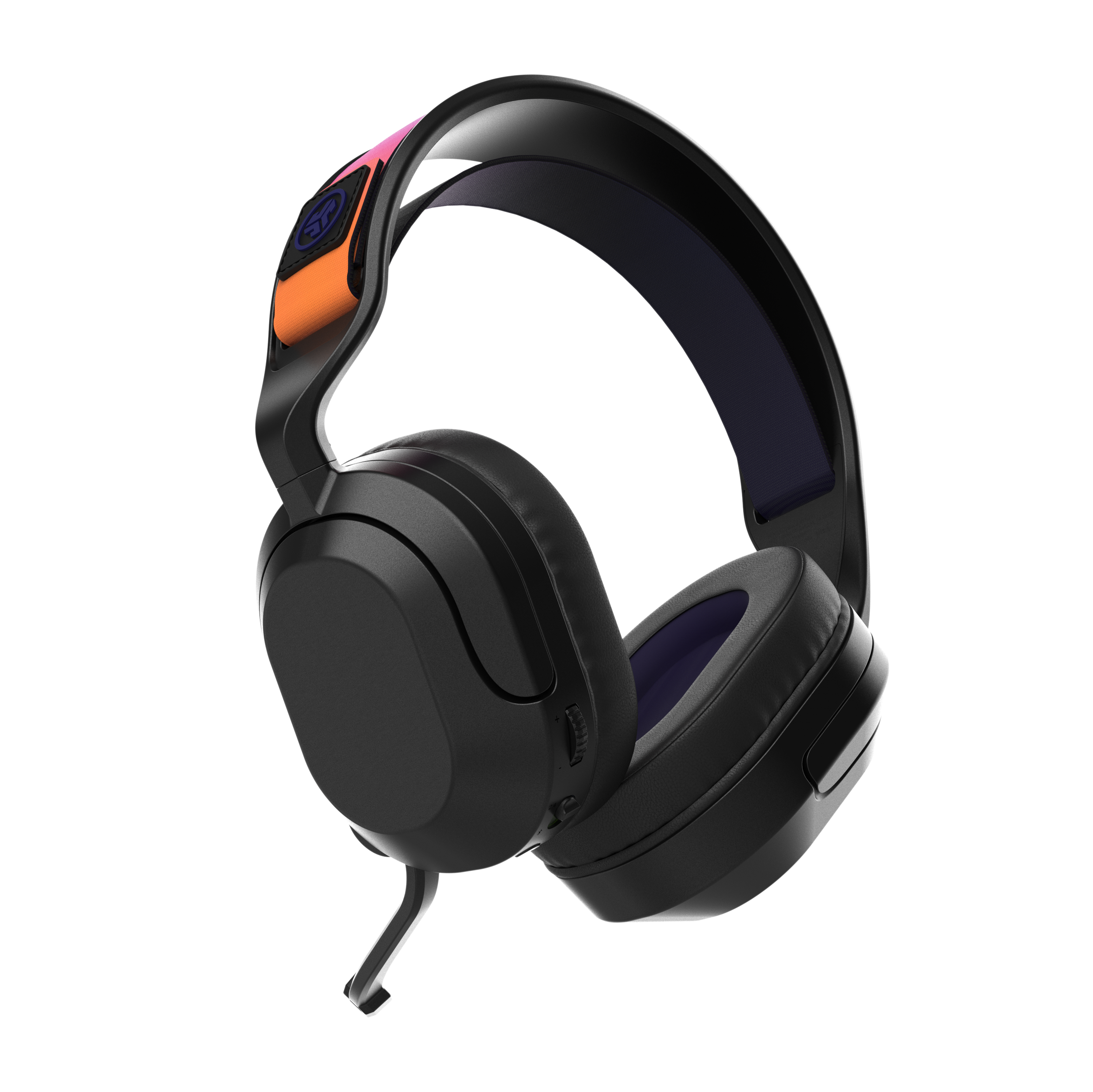 Left. JLab - Nightfall Wireless Bluetooth Gaming Over the Ear Headset - Black.