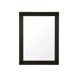 Elegant Kitchen and Bath - Noah Wooden Rectangle Mirror 48 x 36 - Chocolate Oak