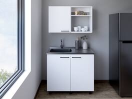 Alexandria 2 Piece Kitchen Set Wall Cabinet Utility Sink