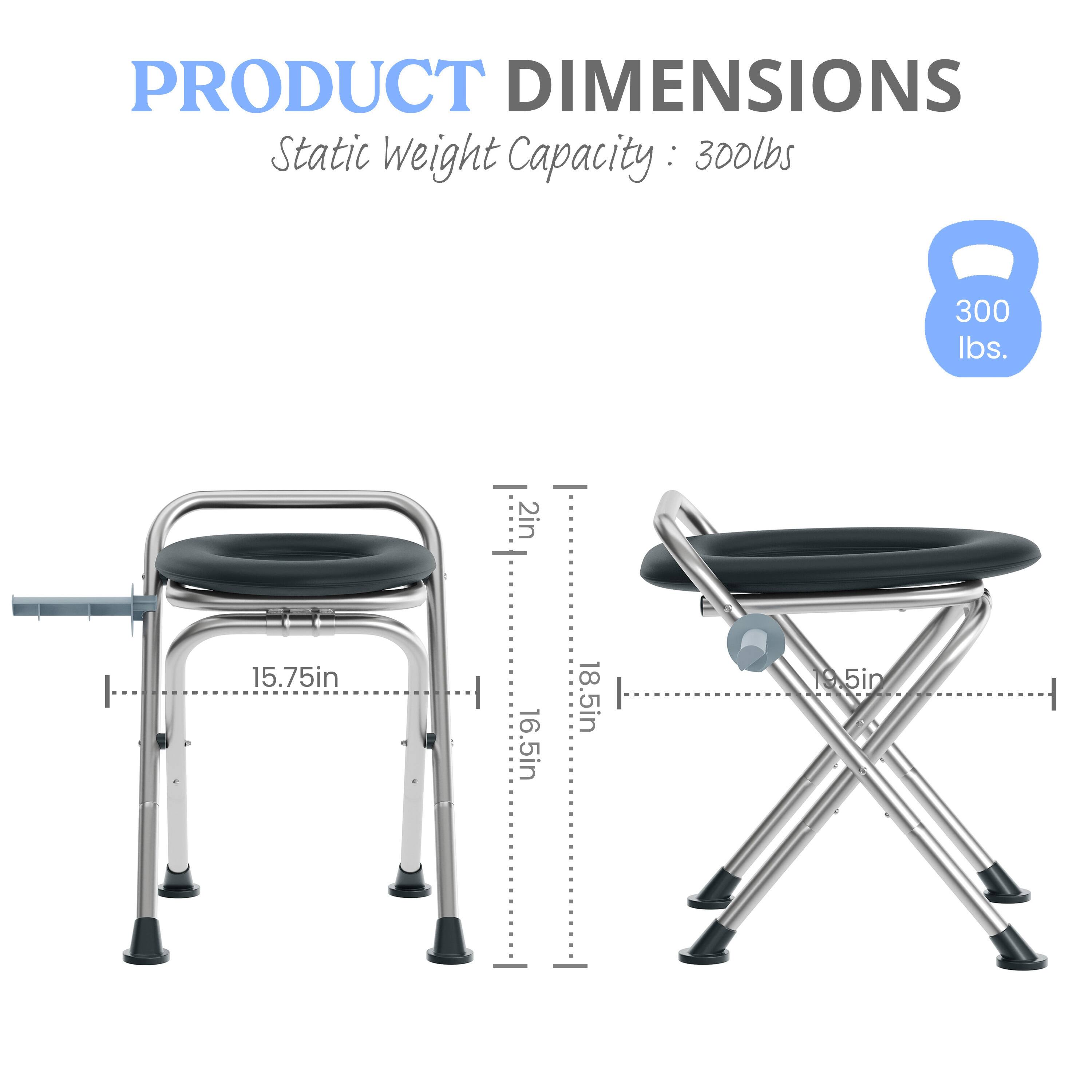 PRODUCT DIMENSIONS  
Static Weight Capacity: 300 lbs  
2in  
15.75in  
16.5in  
18.5in  
95in