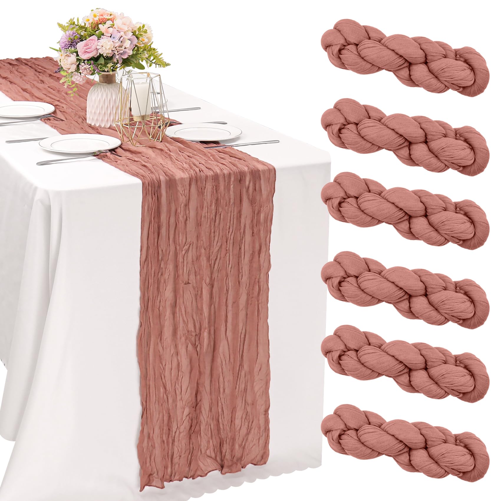 Dark Rose-35" x 120"-6 Pack