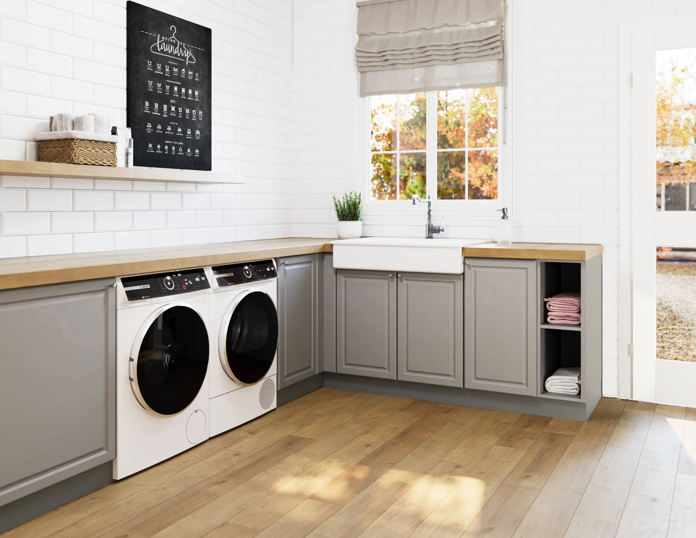 Alt View 18. Bosch - 500 Series 2.4 Cu. Ft. High-Efficiency Stackable Smart Front Load Washer with 4D Wash System - White.