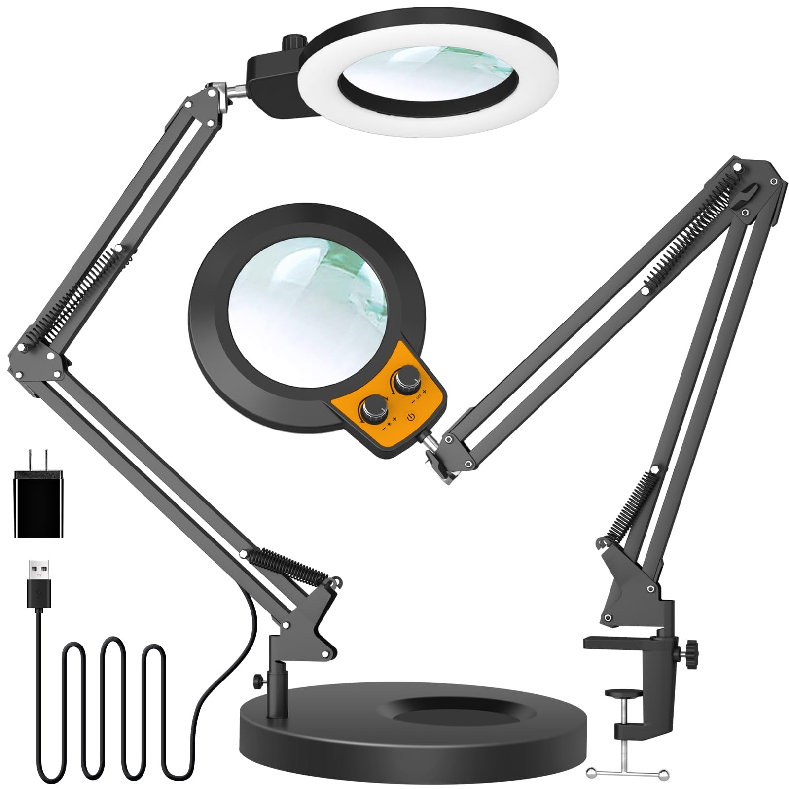 TECH SAFARI Magnifying Glass With Light Any Color Modes Stepless ...