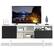 Alt View 8. Gymax - Gymax Modern TV Stand/Console Cabinet 3 Shelves Storage Drawer Splayed Leg Black/White - White,Black.