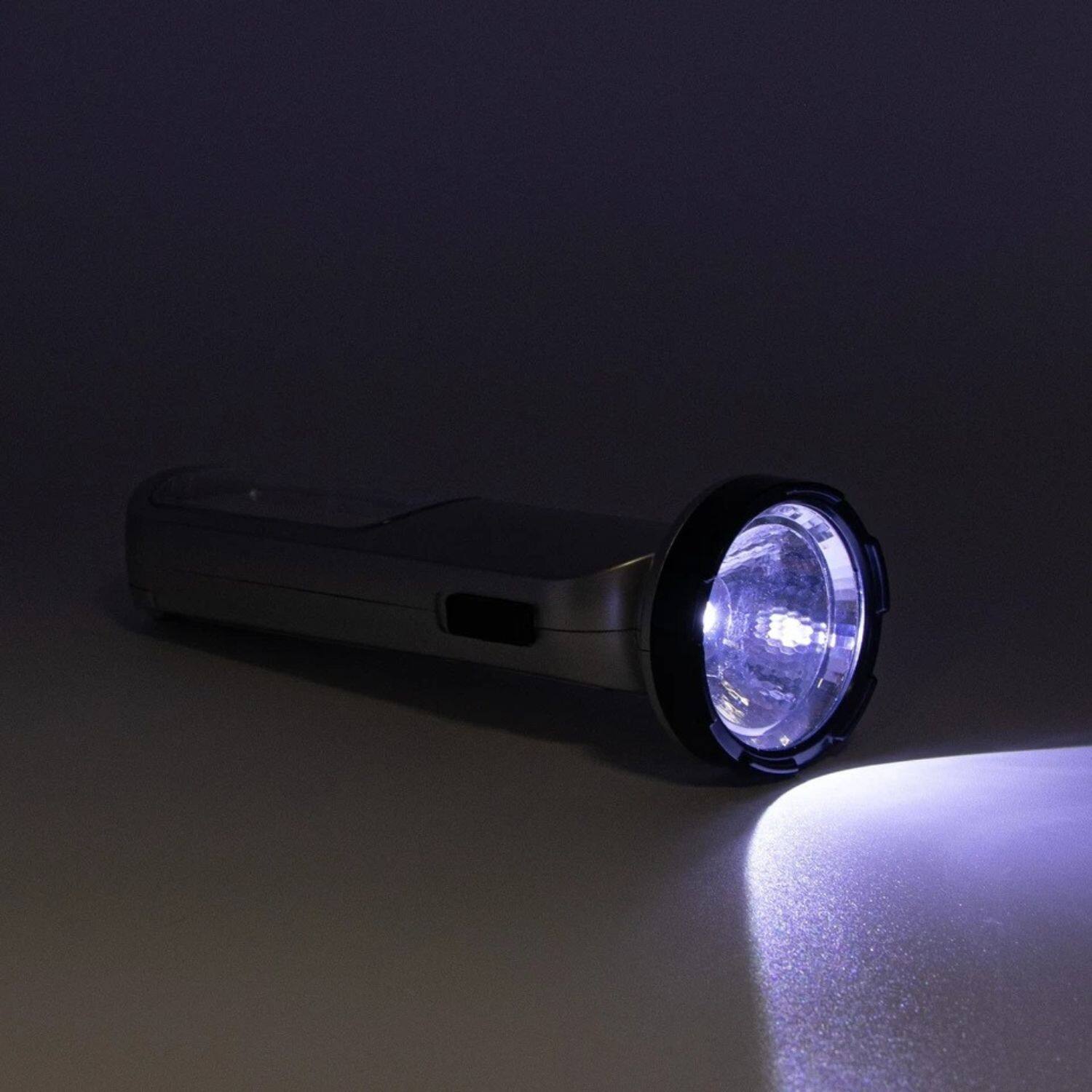 Angle. Stock Preferred - 2-in-1 Multipurpose LED Flashlight Set - Silver & Gold.