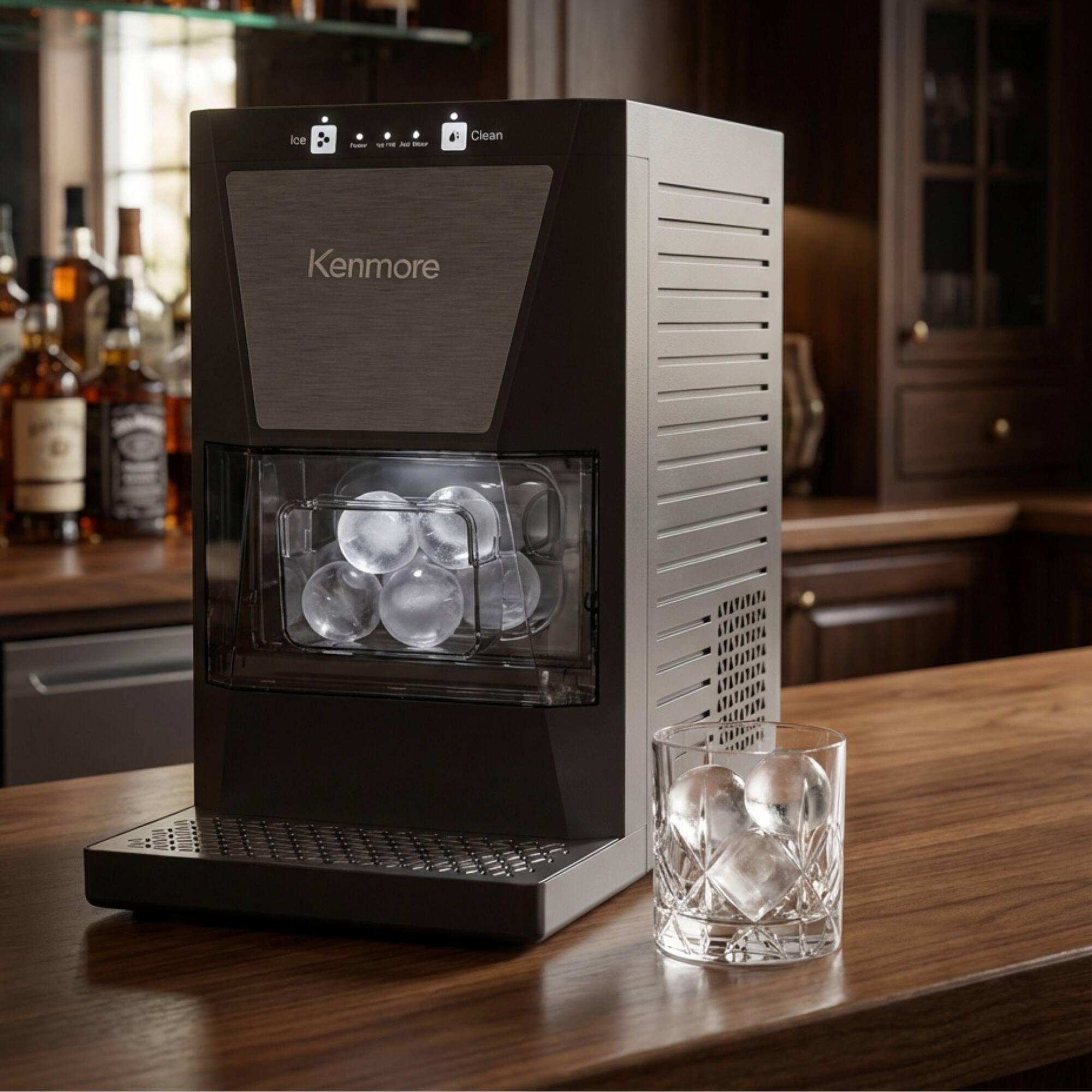 Kenmore Ice Maker

- Ice
- Filter
- Pause & Reset
- Clean