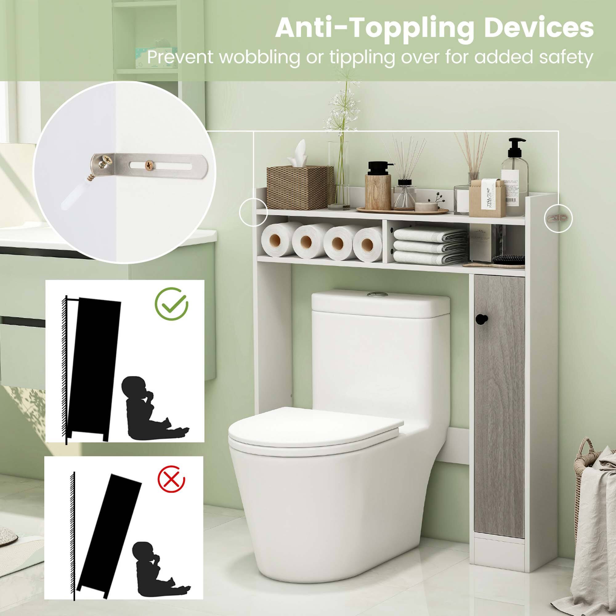 Anti-Toppling Devices Prevent wobbling or tippling over for added safety