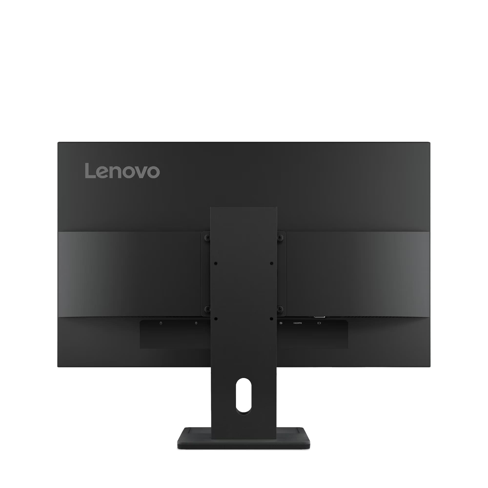 Back. Lenovo - Lenovo - ThinkVision 23.8" IPS LED FHD 48Hz-120Hz Monitor (HDMI, VGA, DP) w/Speakers - Black - Black.