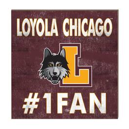 Jardine - Loyola Chicago Ramblers 10" x 10" #1 Fan Plaque - Maroon