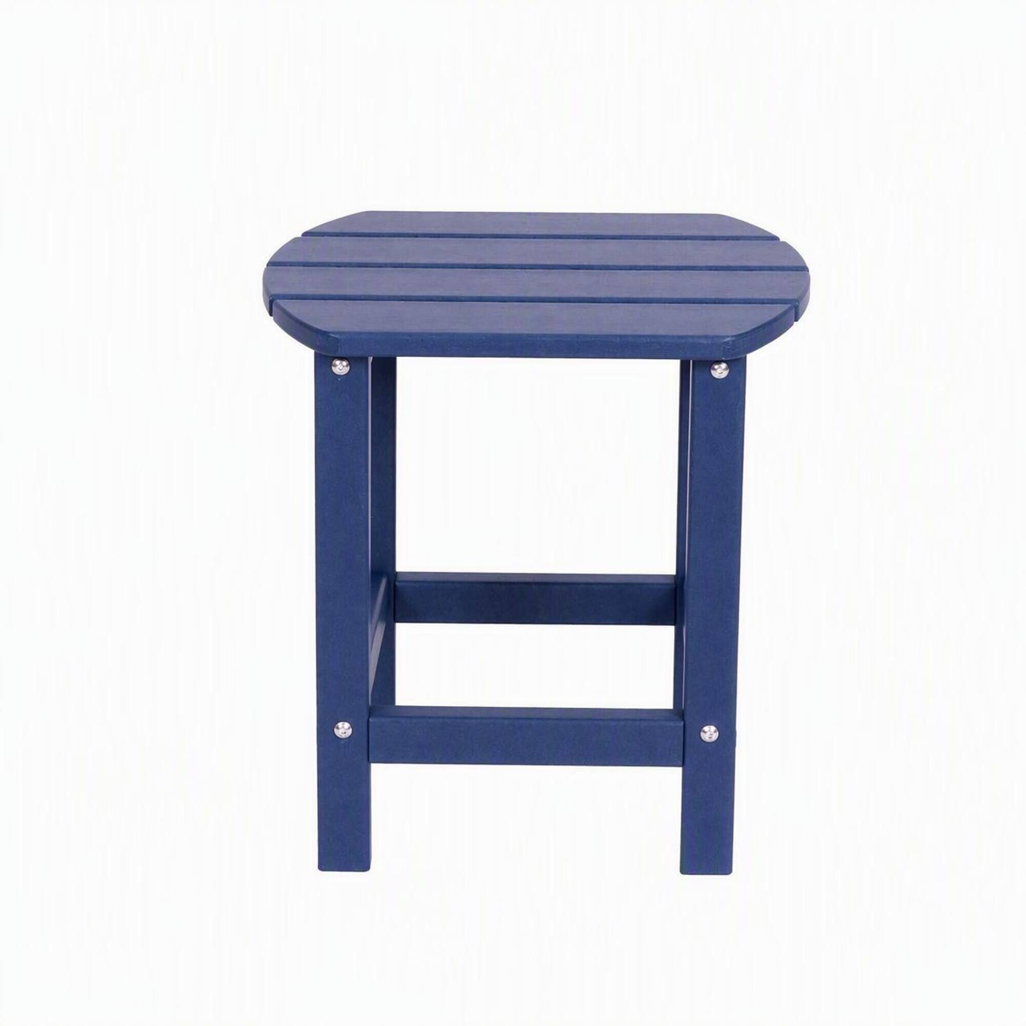 RYHNUYNE Square Outdoor Side Table,Outdoor Patio End Table,Fade ...