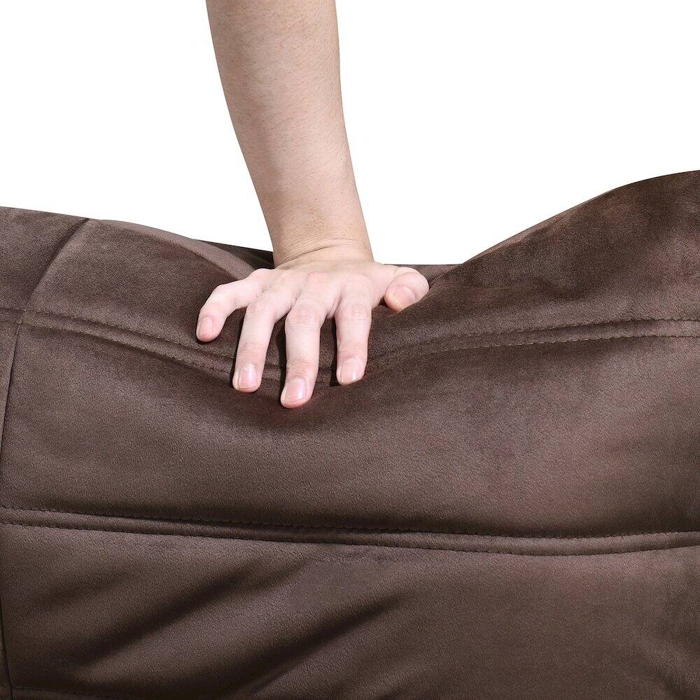 Alt View 3. Meridian Furniture - Relax Brown Velvet Upholstered Chair - Brown.