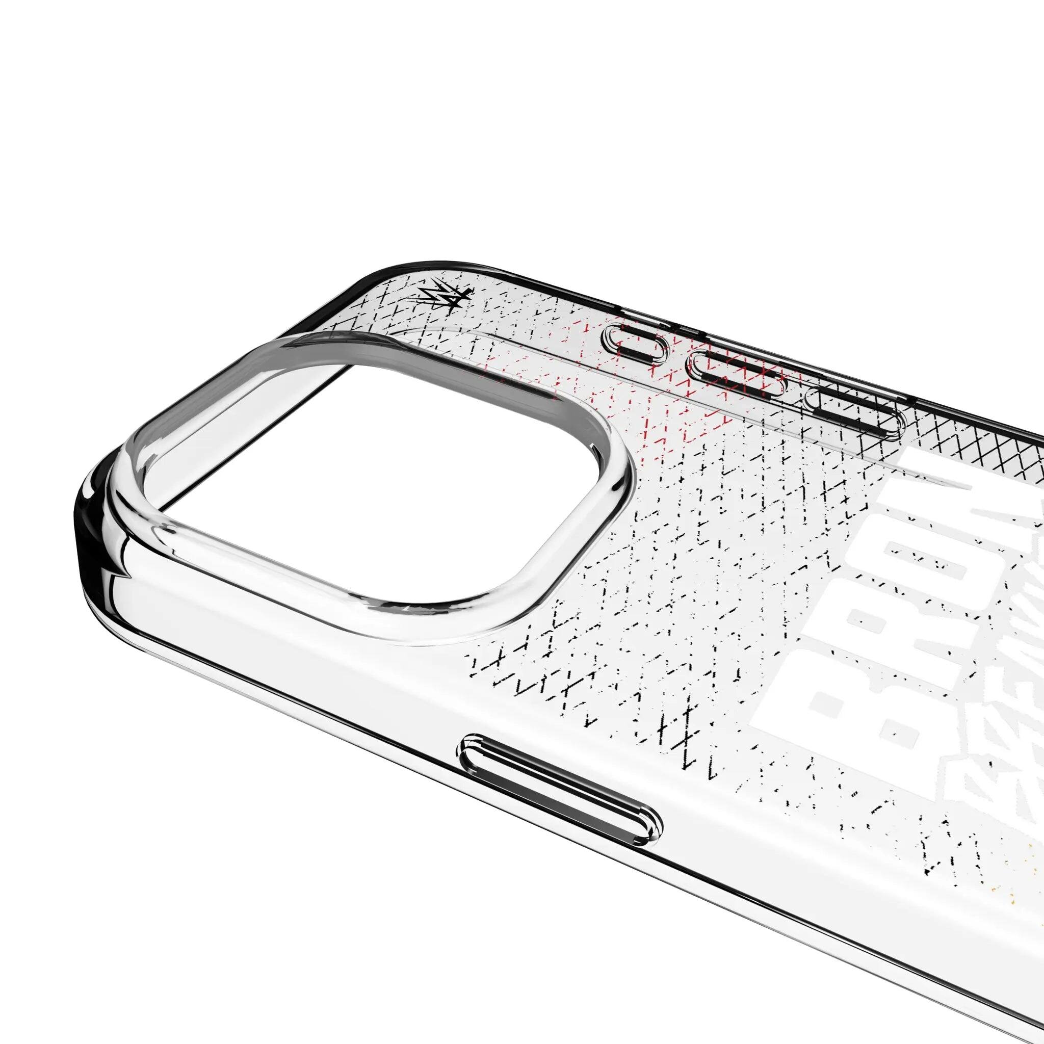 Left. Keyscaper - WWE Steel Clear Phone Case - Apple iPhone 16 - Bron Breakker.