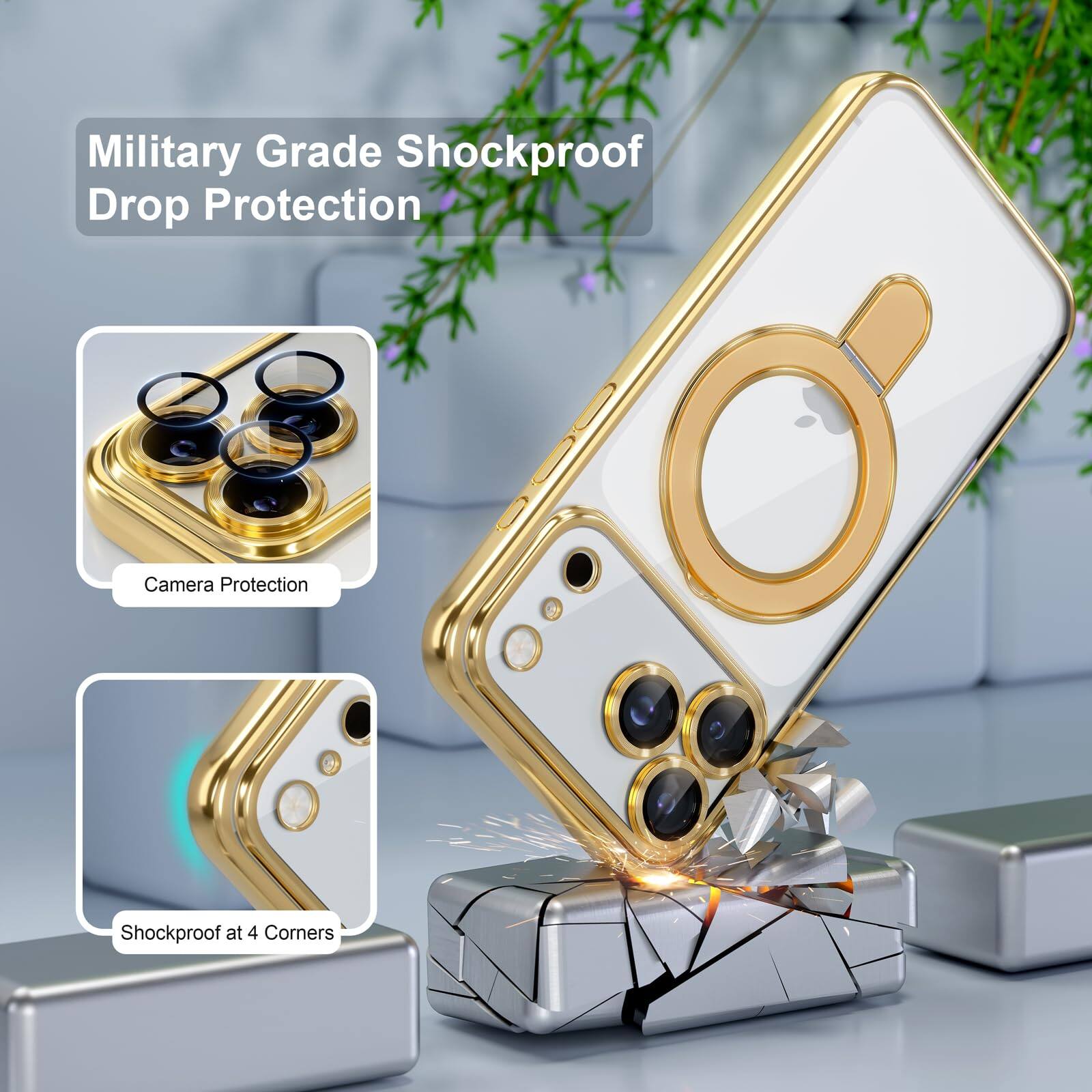 Military Grade Shockproof Drop Protection  
Camera Protection  
Shockproof at 4 Corners
