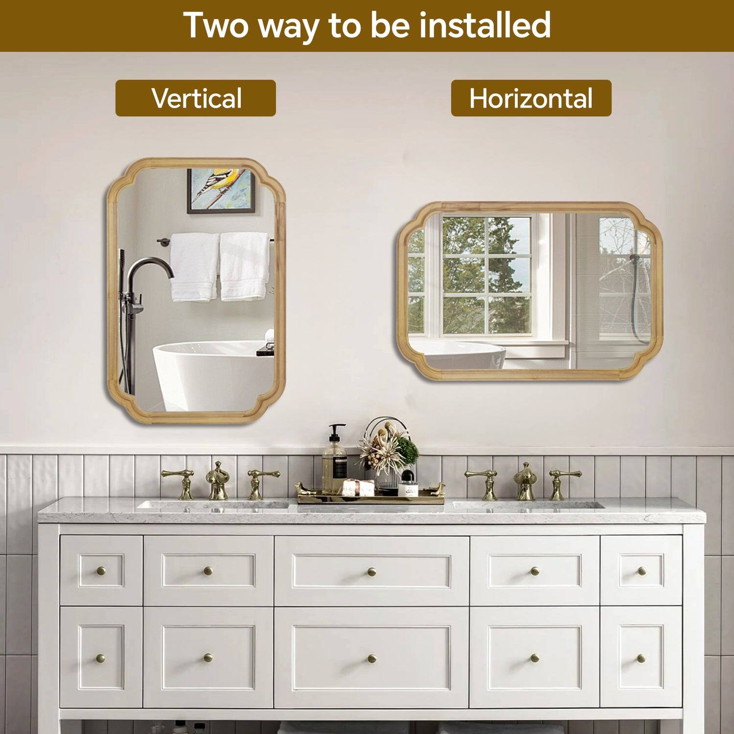 Two ways to be installed

Vertical

Horizontal