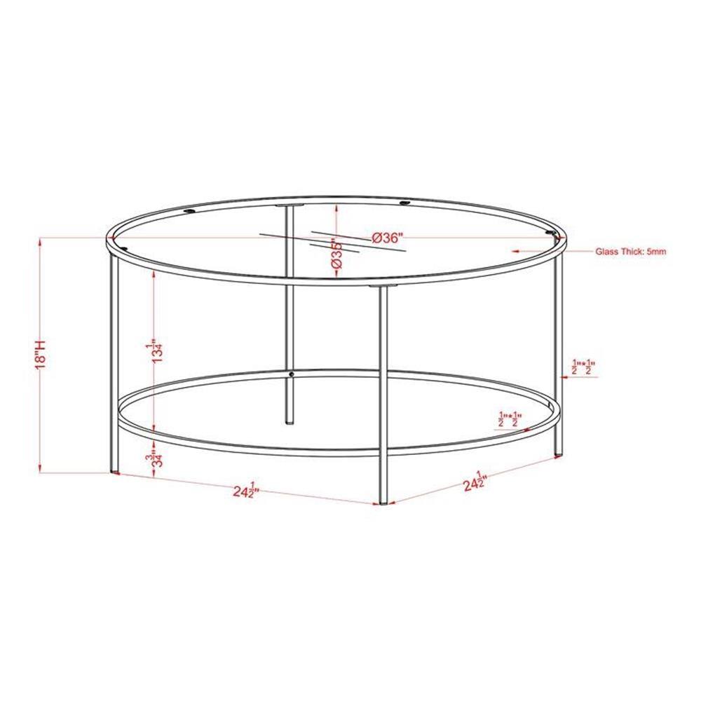 18"H  
134"  
-35  
36"  

Glass Thick: 5mm  
3/4"  
242"  
24"