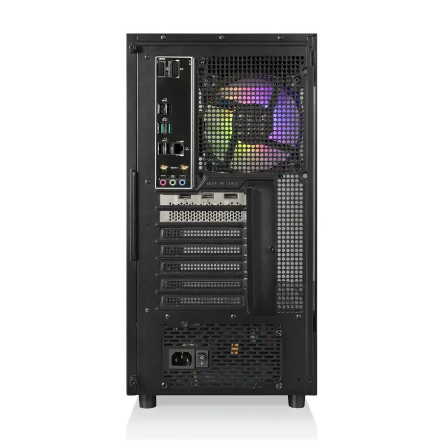 Alt View 11. Thermaltake - LCGS View 9870T-270 Gaming Desktop AMD Ryzen 7 9800X3D, 32GB Memory, NVIDIA GeForce RTX 5070 Ti, 2TB NVMe M.2 - Black.