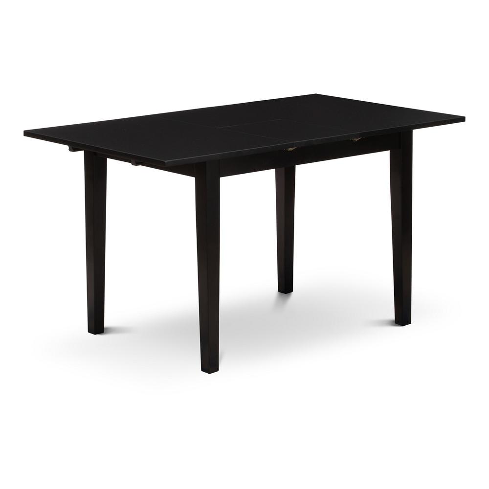 Left. East West Furniture - Dining Table- Dining Chairs - Brown.