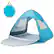 Front. Costway - Automatic Pop-up Beach Tent 2-4 Persons UPF50+ Beach Sun Shade W/ Carrying Bag - Blue.