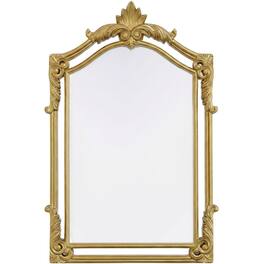 Elegant Kitchen and Bath - Madeline 28.5X42 Traditional Mirror In - Gold Leaf
