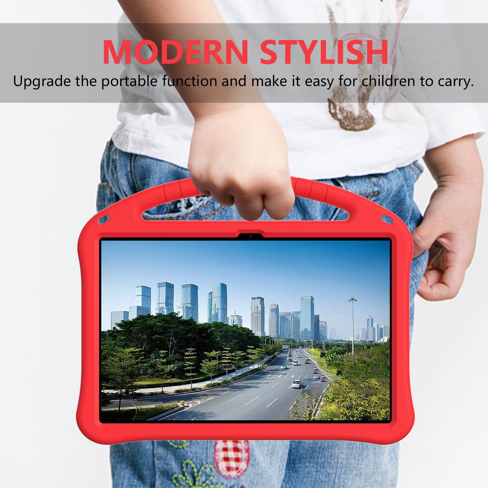 MODERN STYLISH  
Upgrade the portable function and make it easy for children to carry.