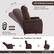The text on the image is grouped and corrected as follows:
"110-145 Lift & Recline Control Stepless 110-145 Degrees of Adjustment cosTwol Stand up Lie down Wire Remote Control-Will not Lost Choose Any Position You Want Lying Seating Standing Easily."