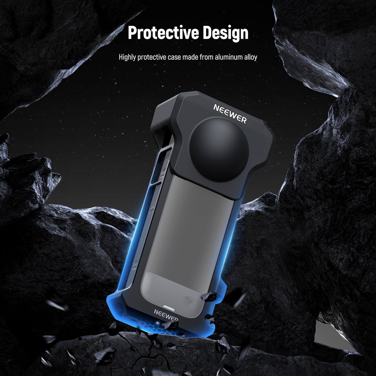 Protective Design  
Highly protective case made from aluminum alloy  
NEEWER  
NEEWEP