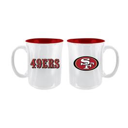 The Memory Company - San Francisco 49ers 2-Pack 15oz. Iridescent Ceramic Mug Set - Multicolor