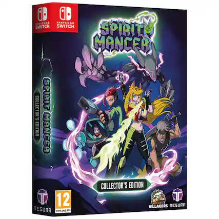 NINTENDO SWITCH
SPIRIT MANCER COLLECTOR'S EDITION
12
www.pegi.info
TESURA
DEAR VILLAGERS
TESURA - E10+ (Everyone 10+)