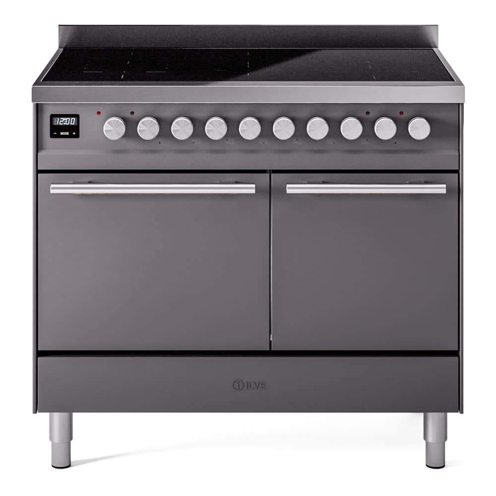 ILVE - Professional Plus II 40 inch Induction Range with 6 Induction Elements - Graphite Matte