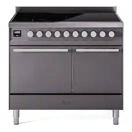 ILVE - Professional Plus II 40 inch Induction Range with 6 Induction Elements - Graphite Matte