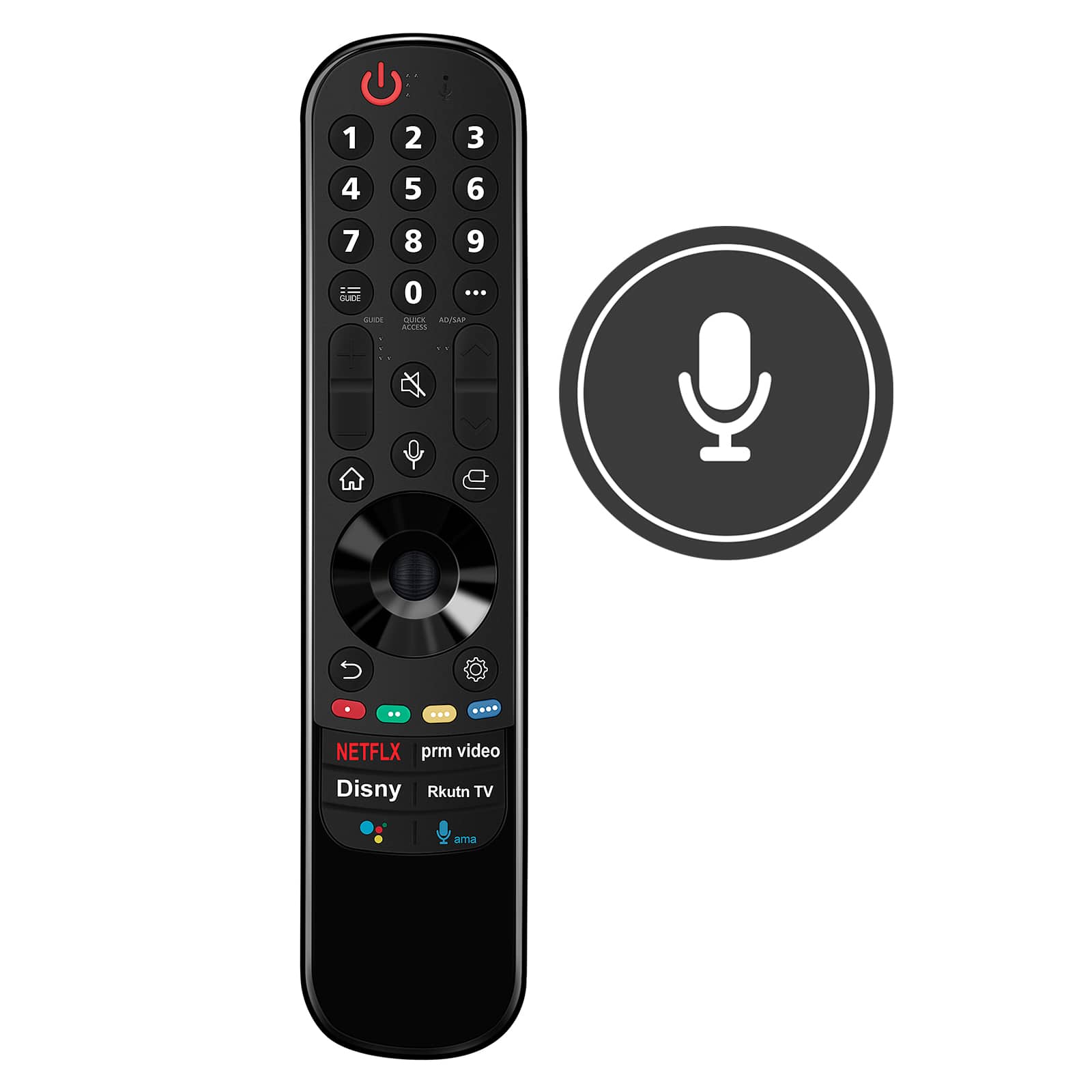 VINABTY - Replacement Remote Control Fits for LG MR22GN AKB76040002 AKB76040009 AKB76039902 Remote for TV - Black