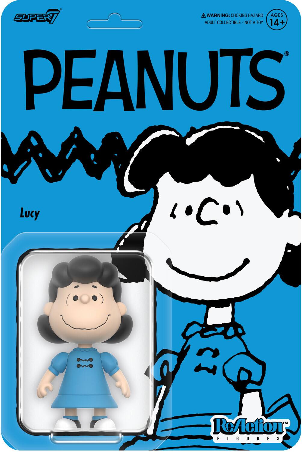 Super7 - Peanuts - ReAction Figures Wv7 - Lucy - COLLECTABLES - Multicolor