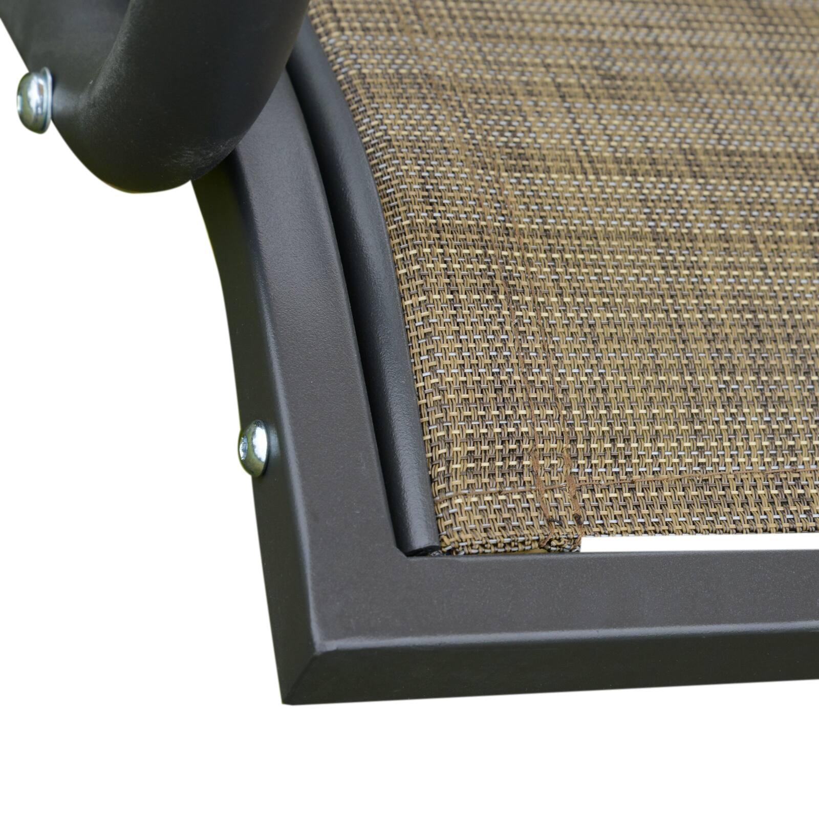 Alt View 7. Outsunny - 2-Seat Patio Swing Chair, Outdoor Porch Swing Glider with Adjustable Canopy, Cup Holders and Storage Tray - Brown.