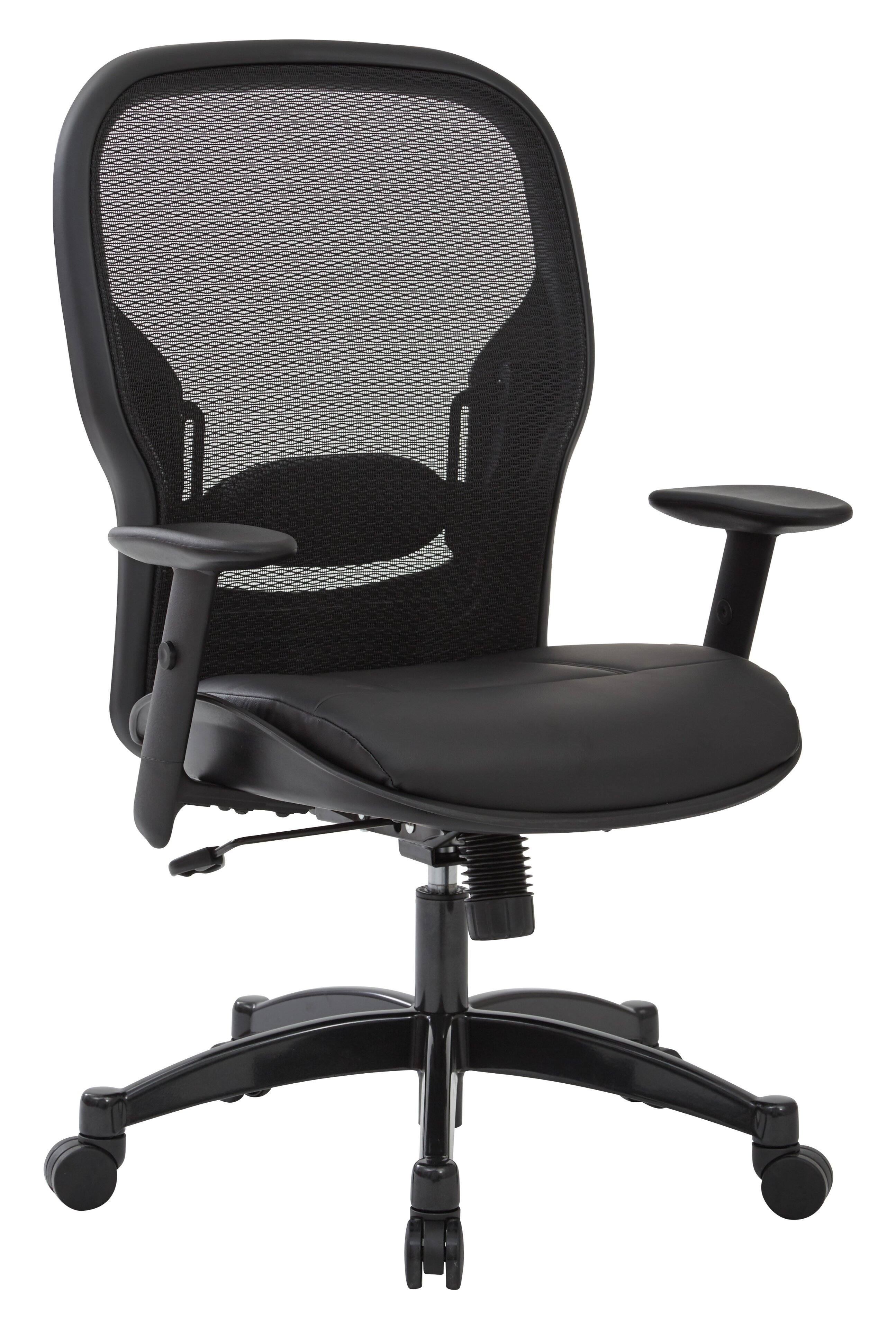 Angle. Office Star Products - Breathable Mesh Back Chair - Black.
