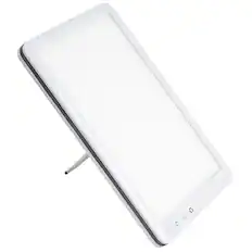 Front. COWIN - UV-Free LED Therapy Lamp - 3 Color Modes 5 Brightness Levels Simulated Sunlight for Home Office - White.