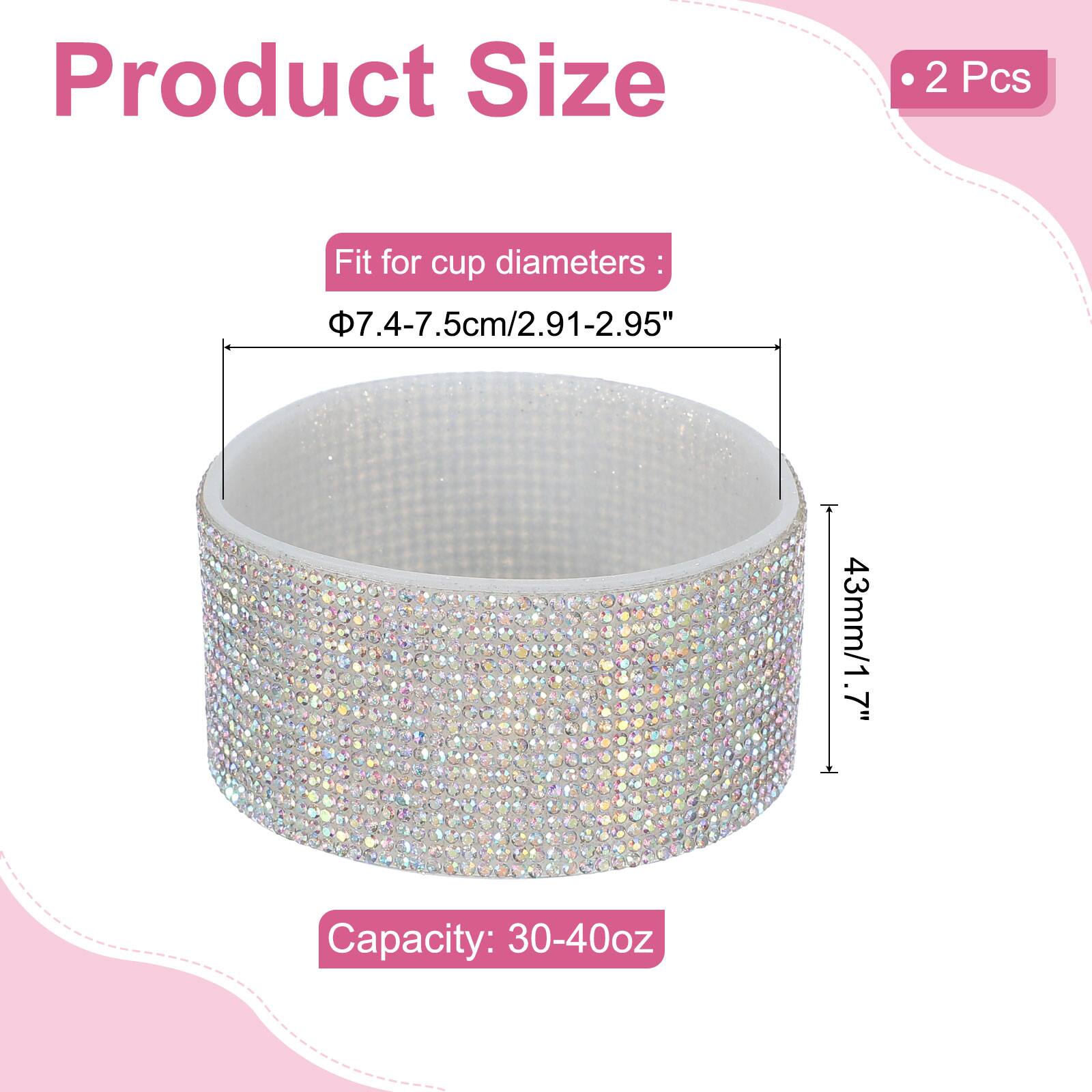 Product Size  
2 Pcs  
Fit for cup diameters: 7.4-7.5cm/2.91-2.95"  
43mm/1.7"  
Capacity: 30-40oz