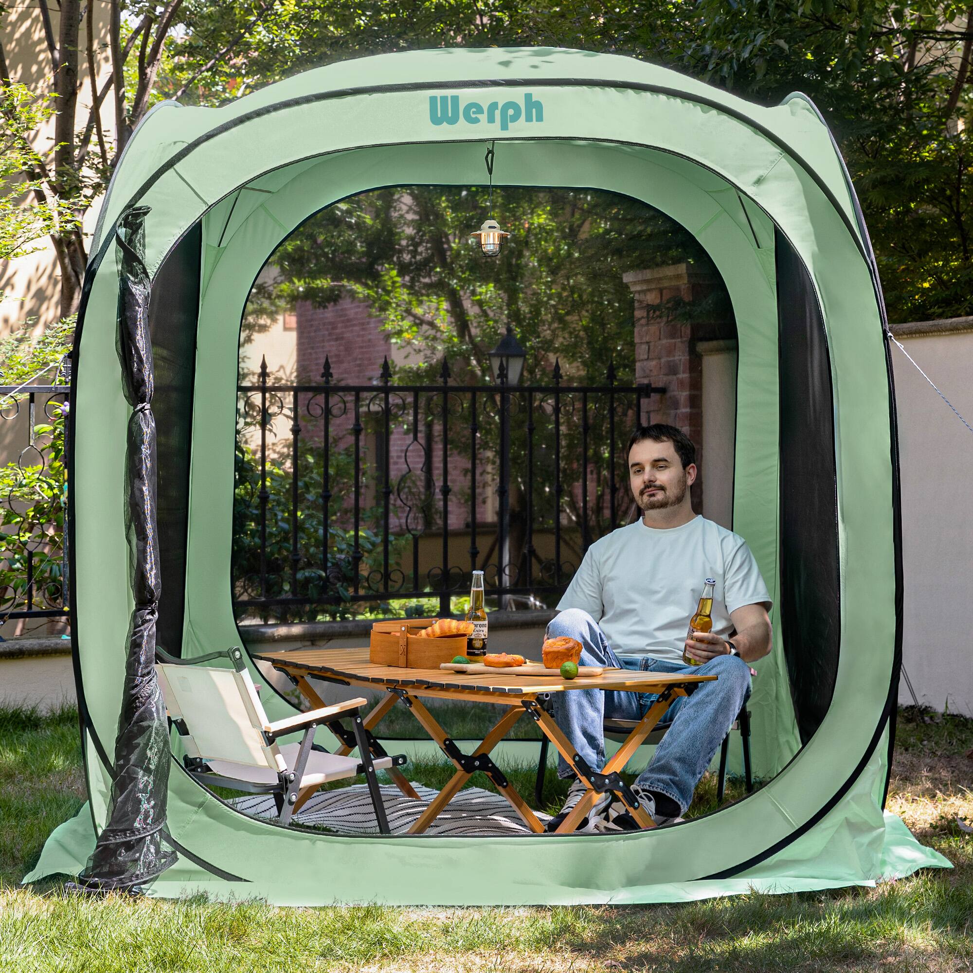 Front. Werph - Werph Pop Up Canopy - Green.