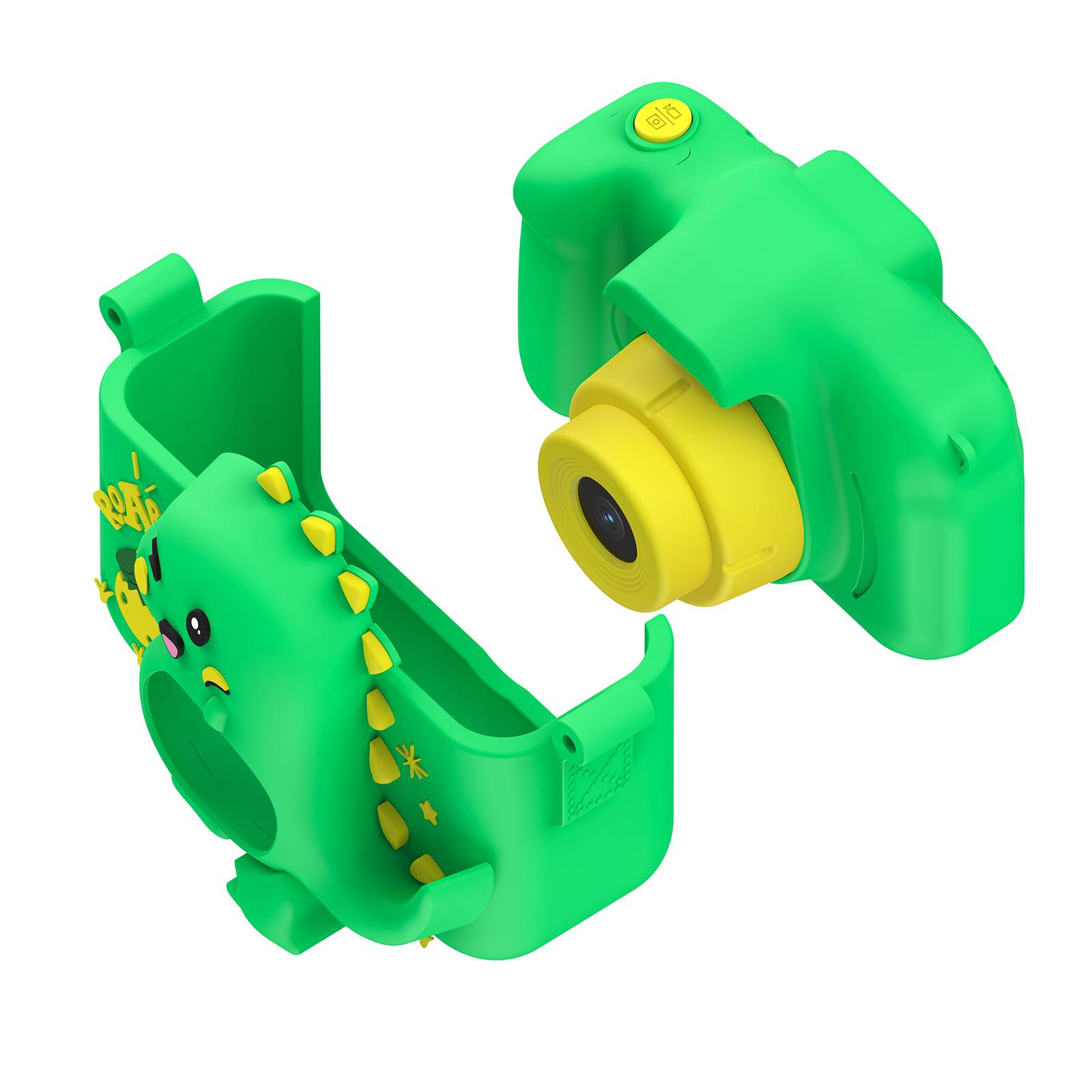 Left. Contixo - KC3 Kids Camera, 1080P Video Camera, Selfie Camera for Boys Girls, Kids Digital Camerawith Puzzle Games - Green.