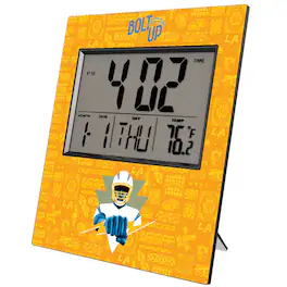 Keyscaper - Los Angeles Chargers 2024 Illustrated Limited Edition Digital Desk/Wall Clock - Gray