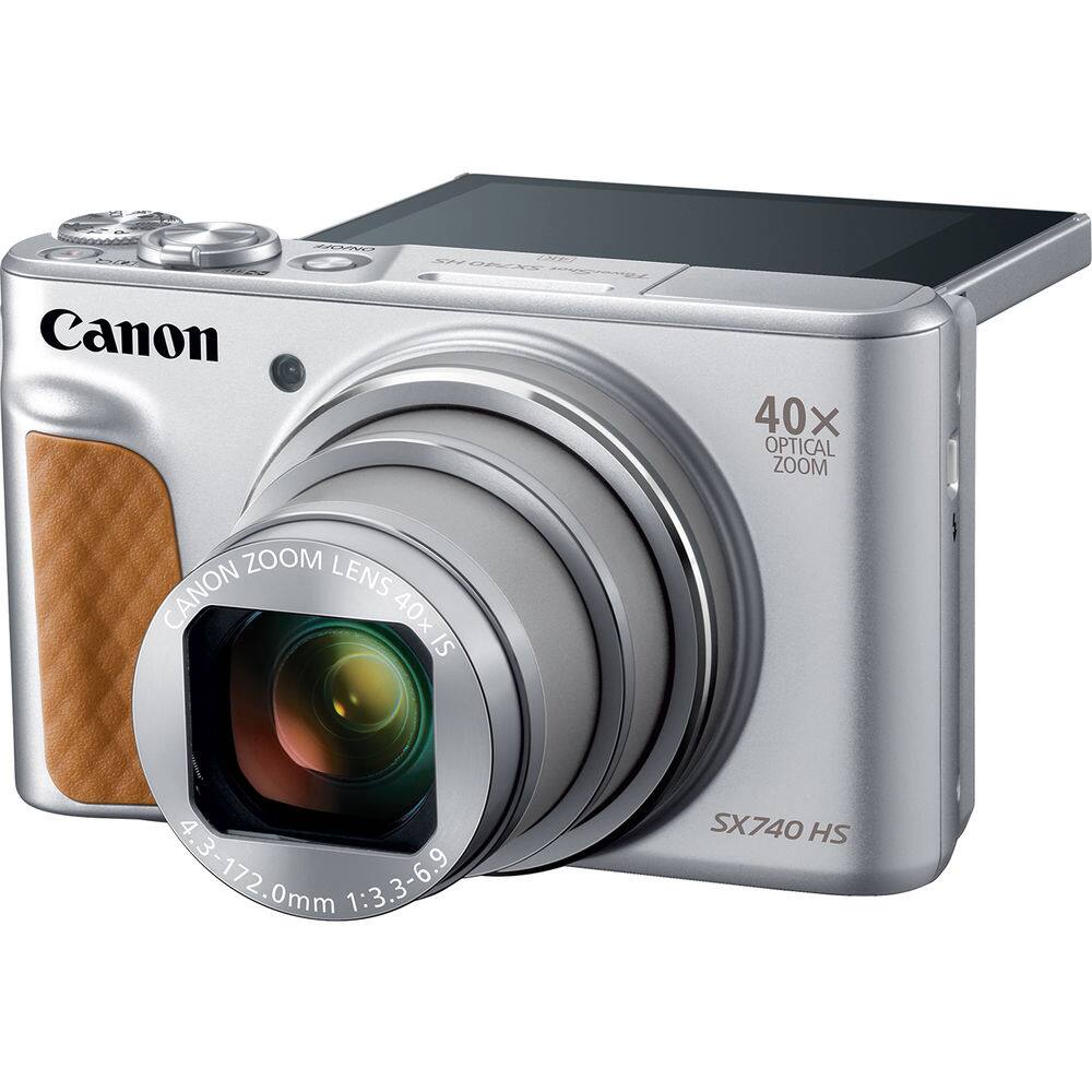 Canon PowerShot SX740 HS Digital Camera Silver 40x Zoom 4K Travel