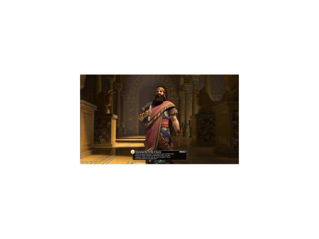 TRT de Sande af A - - - - - - - - - a . -  - - - - FREENT

Ahmose, King of the House of Amun

Ahmose, King of the House of Amun, welcomes you to his palace. He is the ruler of Egypt and has a great interest in expanding his kingdom. He is friendly and open to forming alliances.