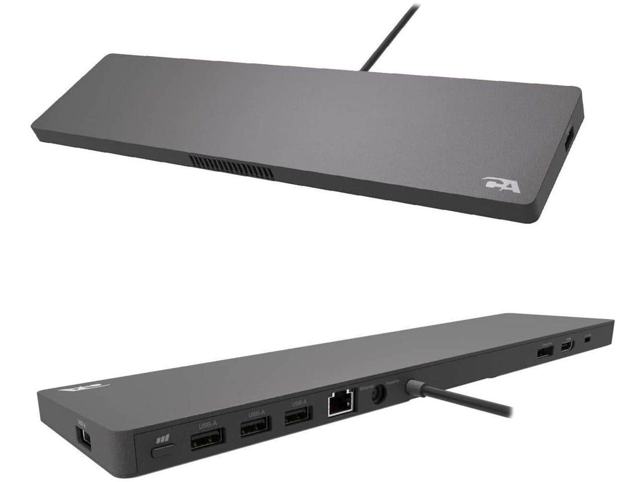 Cyber Acoustics - DS-2000 Universal Essential Docking Station - USB-C - 4K - 90 Watts - 10/100/1000 GbE